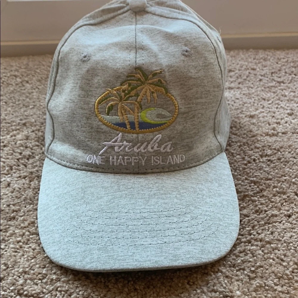 Gray Party Hat with Gold Embroidery